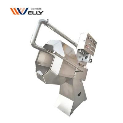 High Efficient Octagonal Potato Chips Flavoring Popcorn Seasoning Mixing Machine