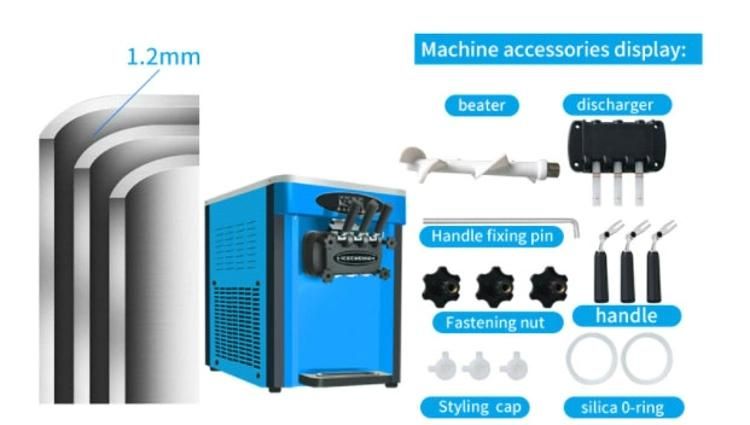High Quality Counter Top Small Soft Serve Yogurt Table Top Ice Cream Making Machine
