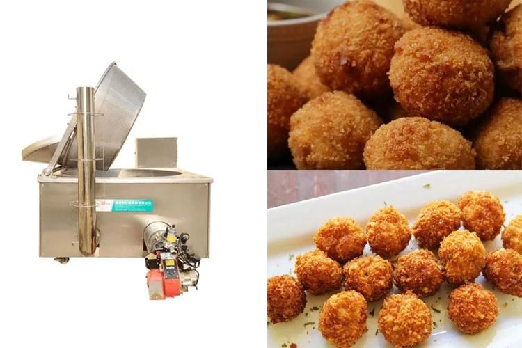 Industrial Snack Food Fryer Machinery for Sale Shrimp Ball Frying Machine