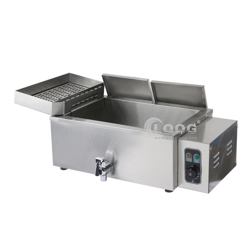 New Arrival Hotel Kitchen Equipment Heavy Duty Industrial Fryer Machine Electric Commercial Deep Fryers with 2 Lids