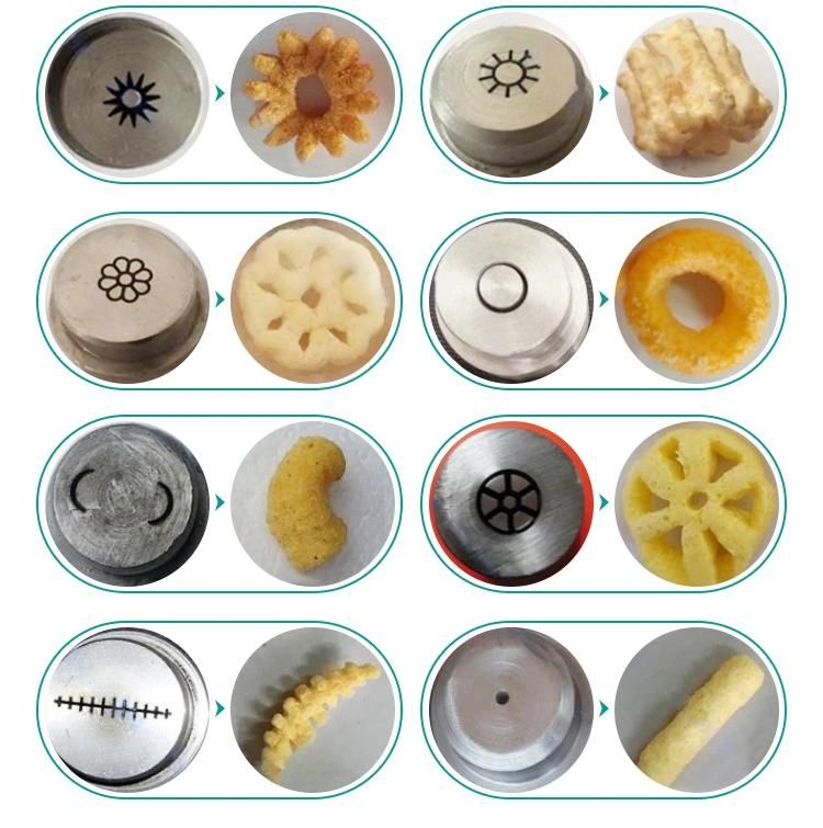 Puffed Corn Rice Snacks Double Screw Food Extruder