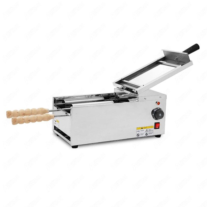 Np24 Electric Ice Cream Cone Baking Oven Mini Chimney Cake Roller Grill Oven Kurtos Kalacs Waffle Cone Baker Maker Snack Machine