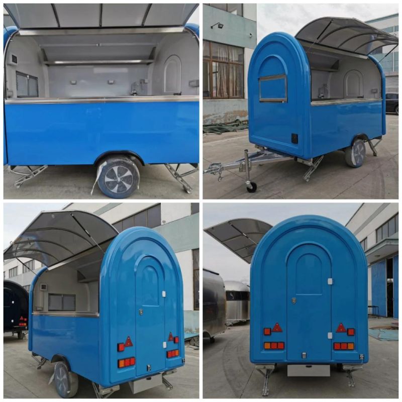 Cheap New Remorque Food Truck, Fried Ice Cream Cart Thailand Fry Ice Cream Machine
