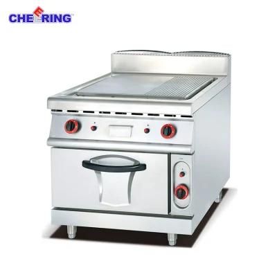 Commercial Gas Griddle 1/3 Grooved with &amp; Gas Oven