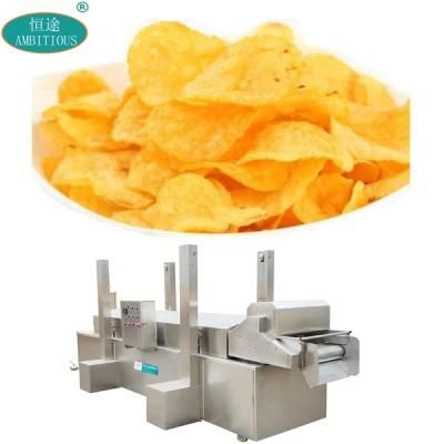 Potato Chips Frying Machine Continuous Crisps Frying Machine