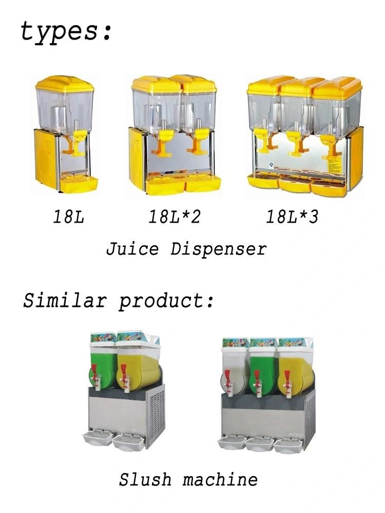 Cooling Only 18L*3 with Good Quality Juice Dispenser Cooler
