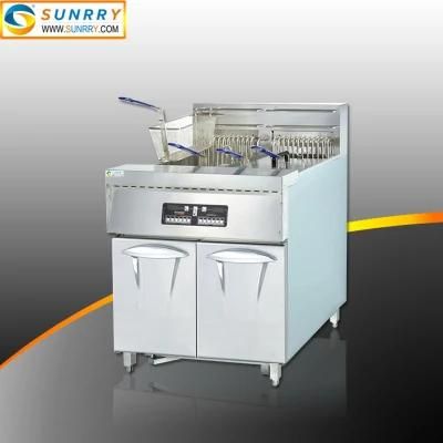 Commercial Kitchen 2 Tank 4 Basket Batch Fryer Filter