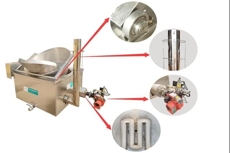Industrial Snack Food Fryer Machinery for Sale Shrimp Ball Frying Machine