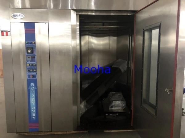 Industrial Bakery Factory 2 Trolley 64 Trays Big Bakery Bread Rotary Baking Oven