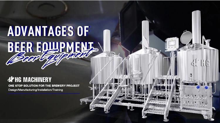 2000L Commercial Brewing Beer Equipment Brewery Turnkey Project