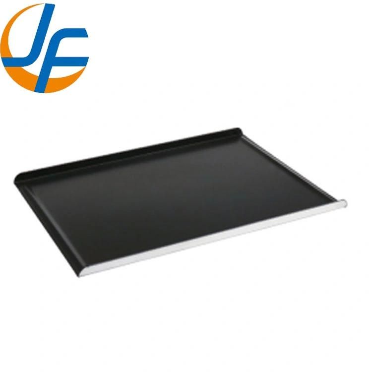 Aluminum Flat Baking Non-Perforated 3/4 Side Trays