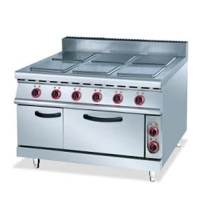 China Supplier Cheap Price Kitchen Equipment Electric Range with 4-Hot Plate Oven Electric ...