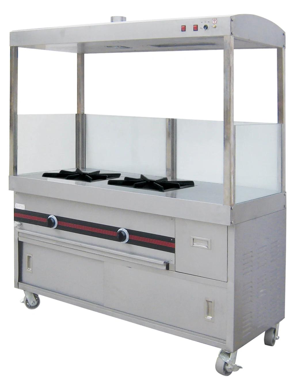 Wailaan Brand 5 Burners Gas Stove Cooker with Cabinet