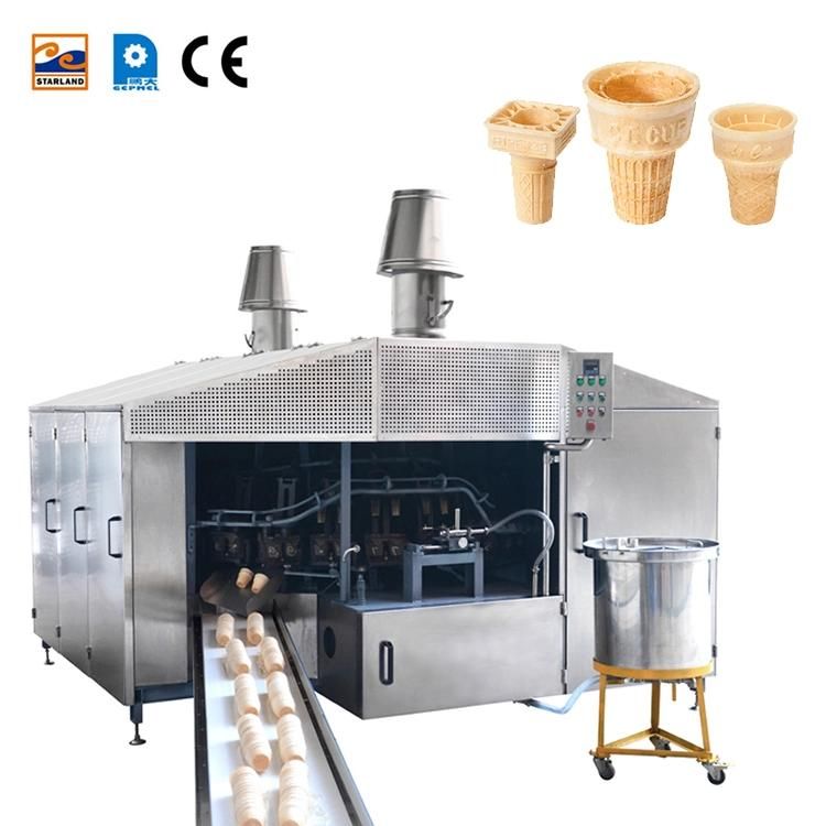 After Sales Service of High-Quality Automatic Stainless Steel Wafer Cone Machine Equipment with 28 Mold and 2 Cavity Crystal