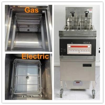 Electric Frying Stove Kitchen Vertical Deep Fryer Single Cylinder Double Sieve Deep Fryer ...