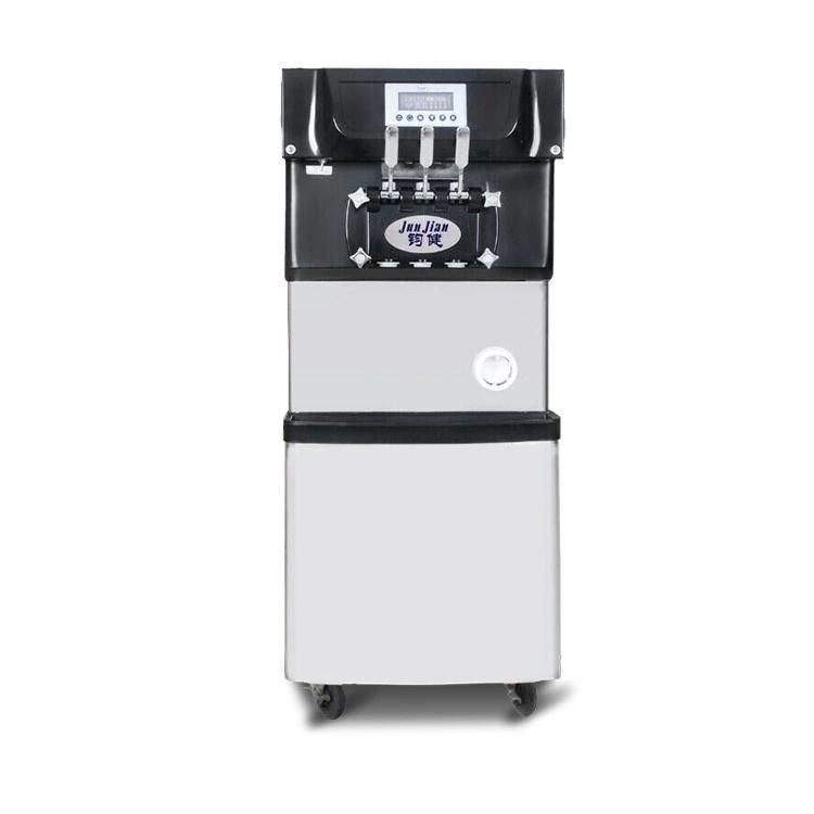 Junjian Guangzhou Automatic Used Commercial 3 Flavor Soft Serve Ice Cream Making Machine Price