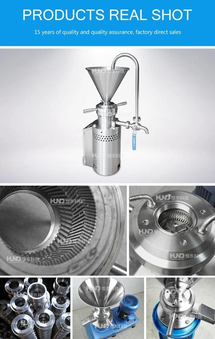 Hazelnut Cashew Nut Paste Making Machine, Nut Paste Grinding Colloid Mill