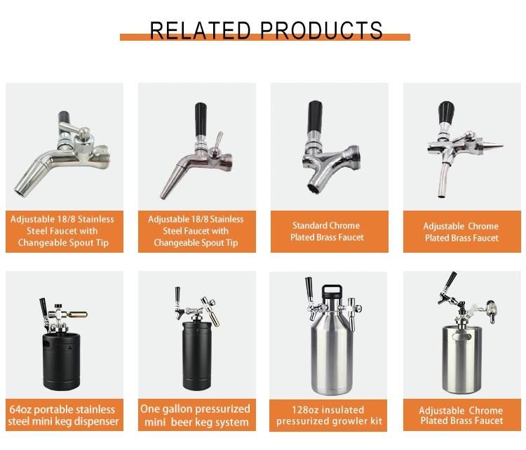 Adjustable Custom Stainless Draft Beer Self Tap Handle CO2 Faucet
