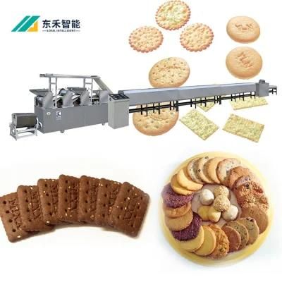 Automatic Soft and Hard Biscuit Making Machinery Soft and Hard Biscuit Processing Line ...