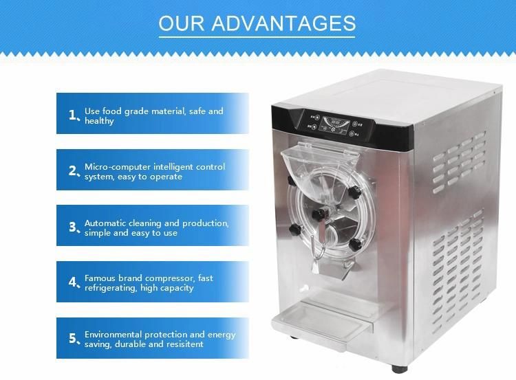 Large Capacity Automatic 18-24L/H Hard Ice Cream Machine