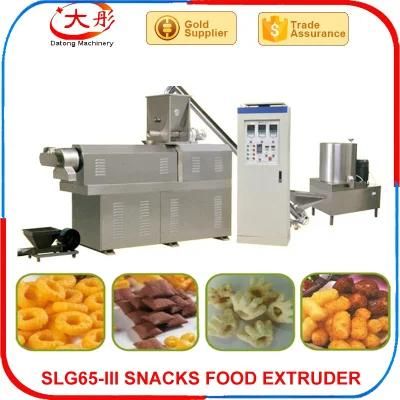 Rice Crust Snacks Food Pellet Extruder Processing Machine