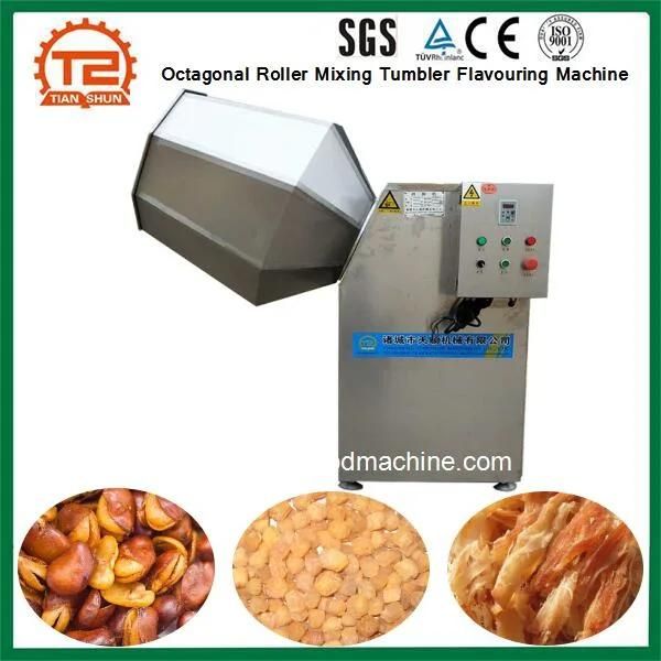 Octagonal Roller Mixing Tumbler Flavouring Machine for Snack Food