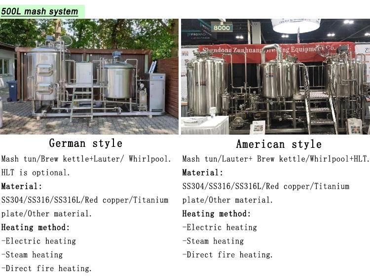 SS304 Brewery Equipment Craft Beer Making in Pub