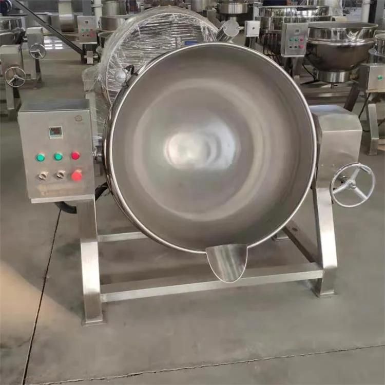 100L/200L Industrial Steam/Electric Jacketed Kettle Cooking Mixer Pot Jacket Kettle with Agitator