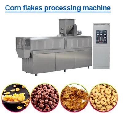 Corn Flakes Extruding Machine Puff Food Breakfast Cereal Snacks Production Line