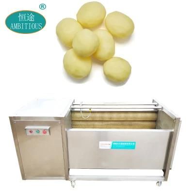 Iudustrial Brush Rooler Washing Equipment Potatoes Peeling Machine