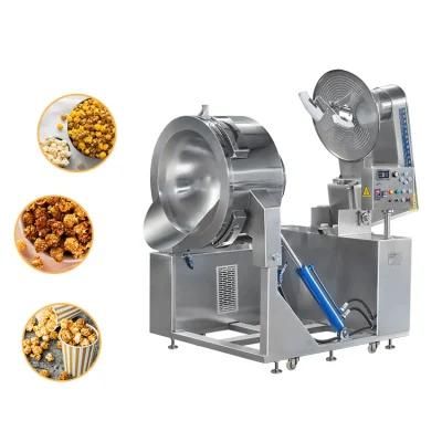 Big Capacity Automatic Electric Induction Caramel Mushroompopcorn Making Machine