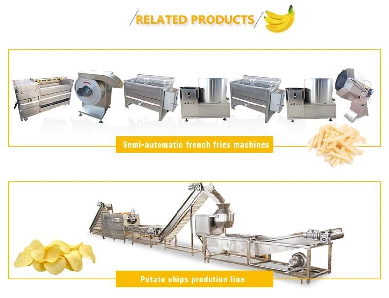 Easy Control Long Banana Chips Plantain Chips Frying Production Equipment Industrial