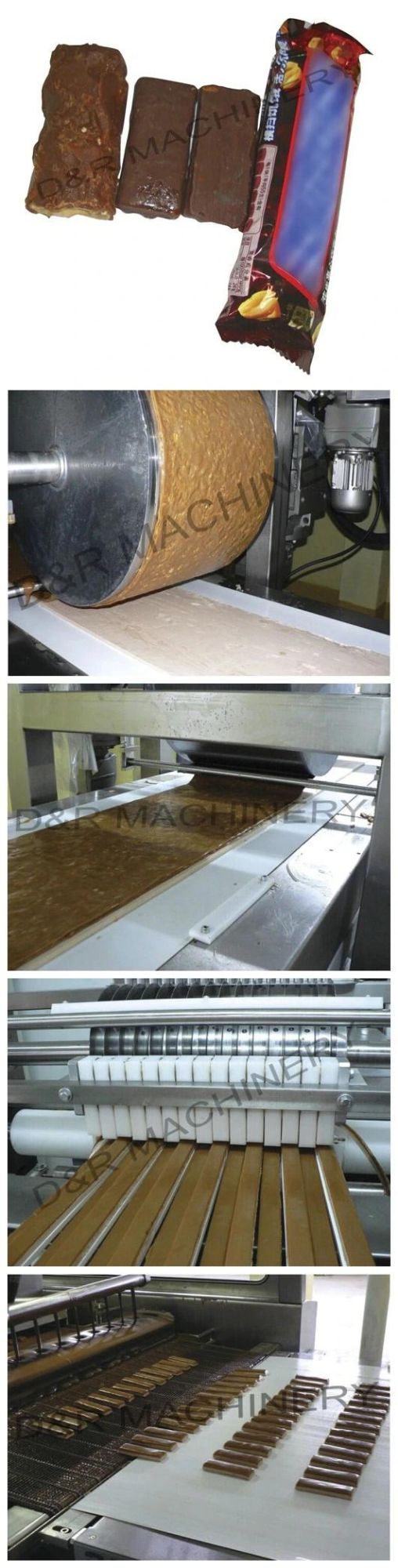 Chocolate Coated Cereal Muesli Candy Bar Production Line