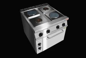 4 Hot Plates on The Top Electric Range with Cabinet