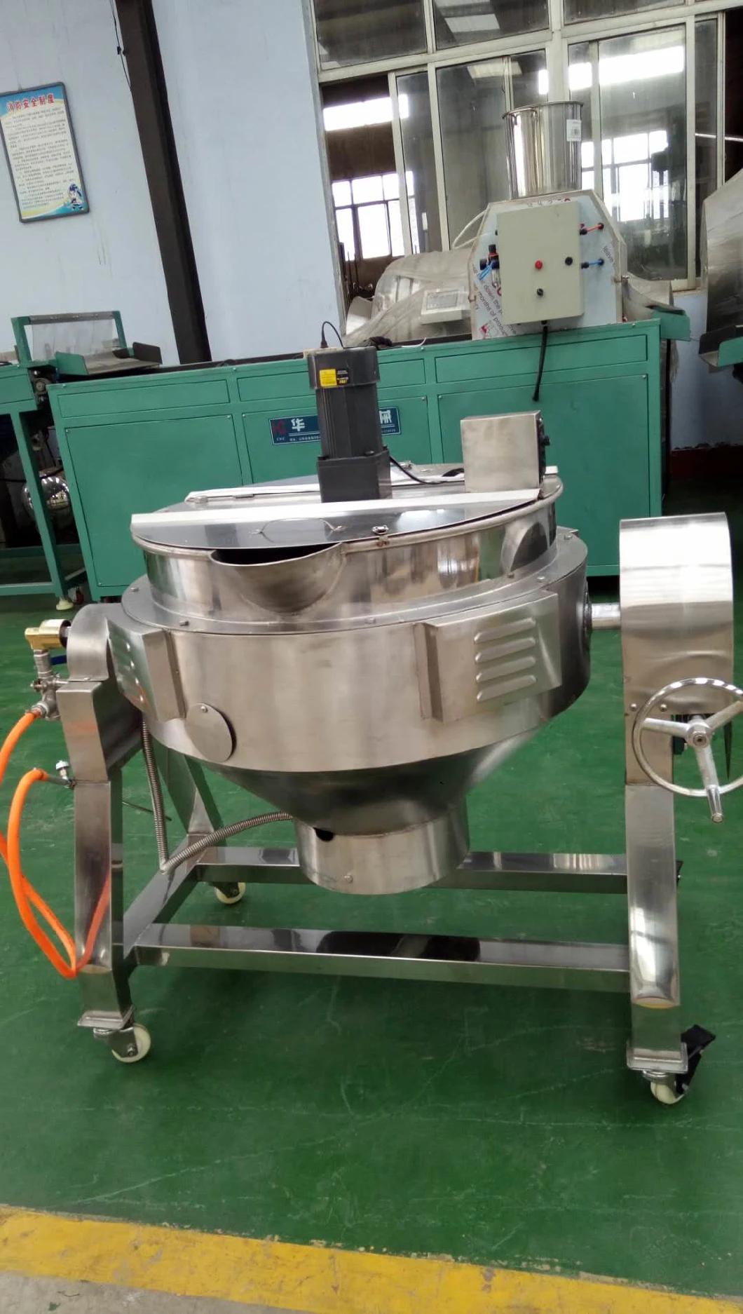 Fully Automatic Industrial Steam Jacketed Kettle with Mixer for Tomato Sauce