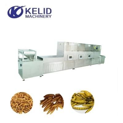 Microwave Tunnel Type Black Soldier Fly Dryer Drying Machine