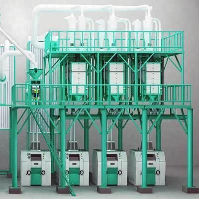 50t Automatic Maize Flour Mill Machine in Africa