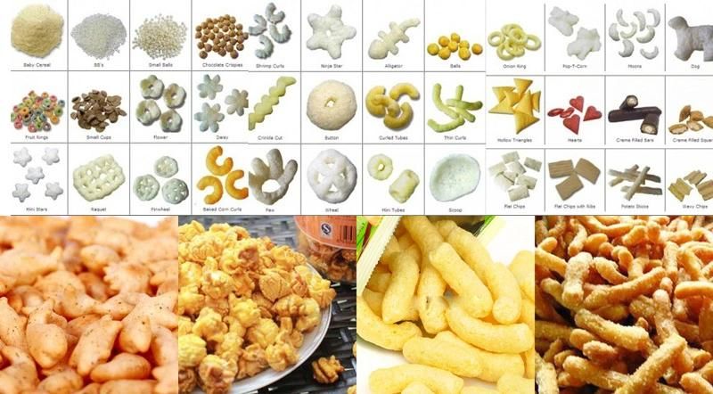 Raw Materials Puffed Corn Snacks Food Production Machine Food