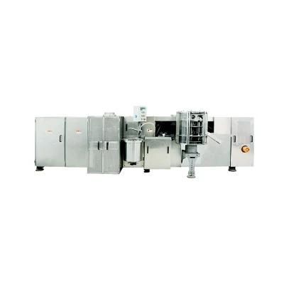 Stainless Steel Waffle Cake of Double Panel Door Cone Production Line