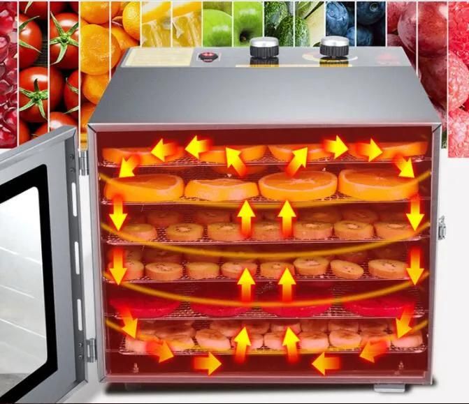 Commercial Stainless Steel Food Dehydrator Multifunctional Drying Machine for Sale