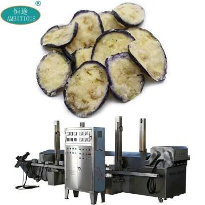 Automatic Commercial Snack Food Frying Machine Eggplant Fryer