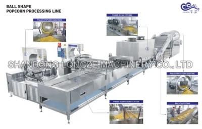 China Manufacturer Industrial Cream Caramel Popcorn Production Line Approved by Ce ...