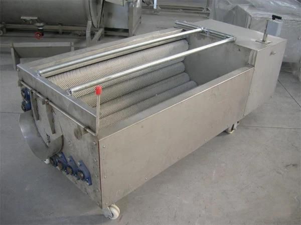 Vegetable Roller Brush Washing Peeling Machinery Potato Carrot Washing Machine