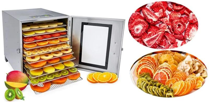 6 Trays 304 Stainless Steelhouse Hold Food Dehydrator Fruit Machine Dehydrator Food Dryer