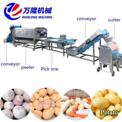 Vegetable Machine Baby Carrot Cutting Washing Peeling Drying Production Line Carrot Peeler ...