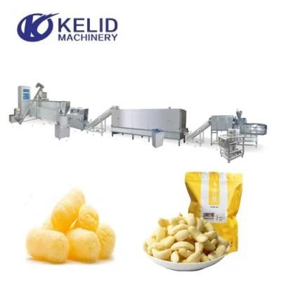 Corn Rice Cheese Ball Puff Snack Food Proccessing Line