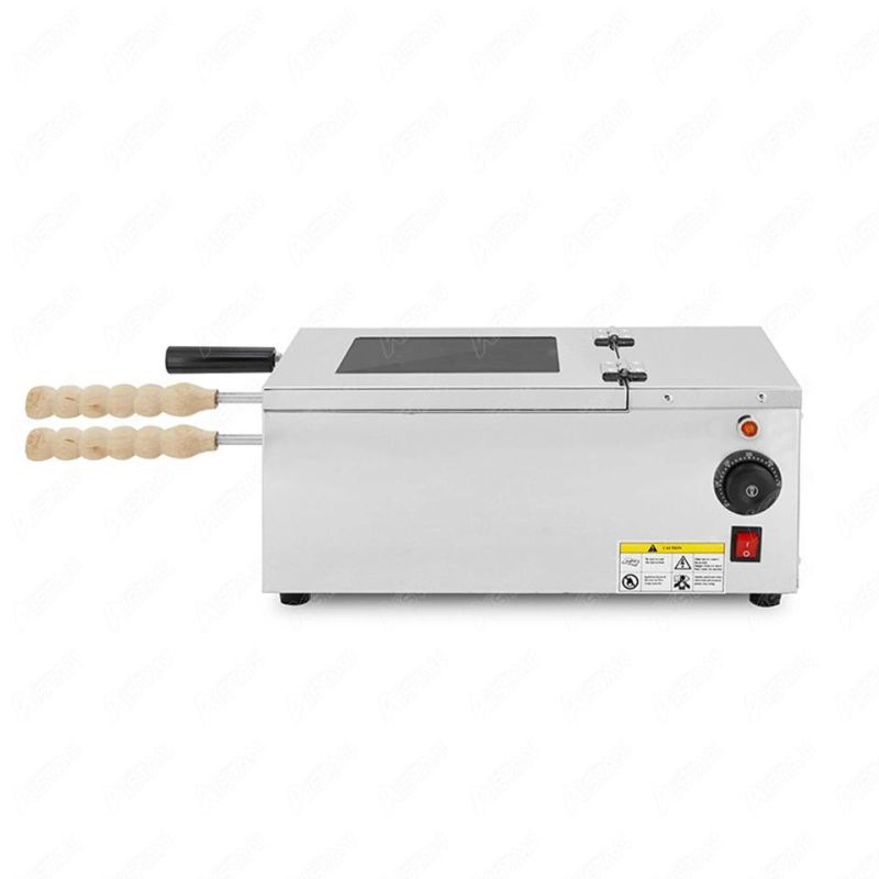 Np24 Electric Ice Cream Cone Baking Oven Mini Chimney Cake Roller Grill Oven Kurtos Kalacs Waffle Cone Baker Maker Snack Machine