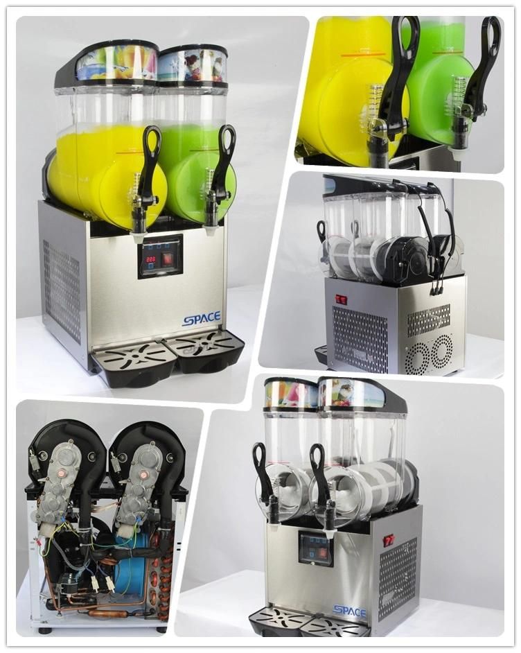 Slush Frozen Drink Machine Coffee Ice Cold Juice Slushy Machine 2 Tanks