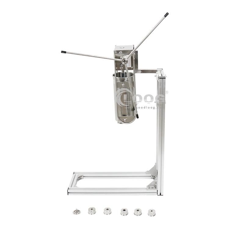 Snack Donut Machine Waffle Stick Machine Sausage Taiyaki Mini Pancake Churro Maker Manufacturer 5L Commercial Manual Fryer Churros Making Machine