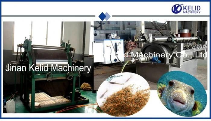 Full Automatic New Design Flake Fish Feed Machine
